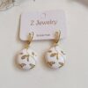 Steel Minakari Handcrafted Blossom Drop Earrings – Elegant & Unique