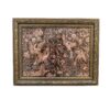 Handcrafted Brass Wall Frame with Elegant Bird & Flowers Engraving