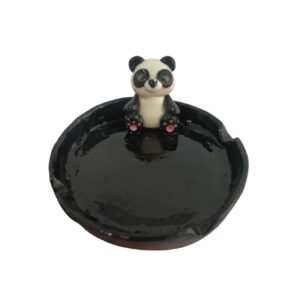 Handcrafted Ceramic Ashtray Panda Design Unique & Cute Style