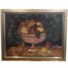 Handcrafted Marquetry Fruit Basket Artwork- Luxury Wooden Art