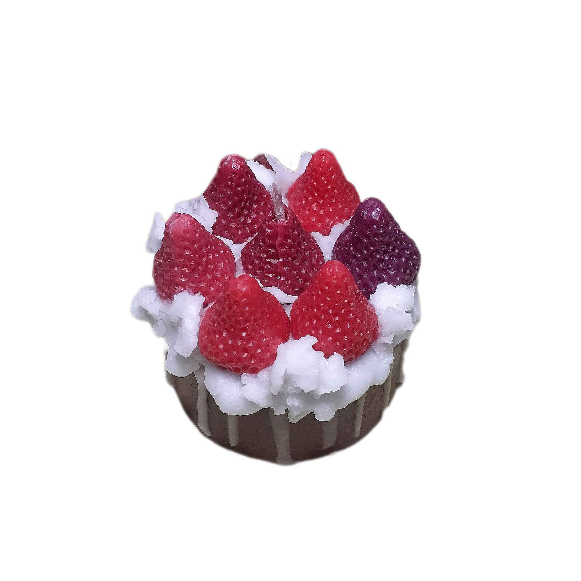 Handcrafted Natural Food-Shaped Candles with Cake Design