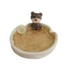 Handcrafted Premium Ceramic Ashtrays Bear & Flower Design