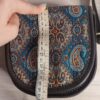 Handcrafted Termeh Round Bag with Heritage Persian Motifs