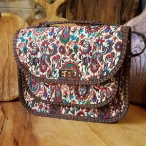 Handcrafted Termeh Shoulder Bag Featuring Persian Design