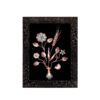 Handcrafted Wall Frame Turquoise Inlay Design - Flower Pot Model