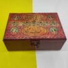 Handcrafted Wooden Jewelry Box with Persian-Inspired & Calligraphy Pattern