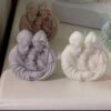 Handmade Family Love Sculpture Candles - Gift Set of 3