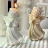 Handmade Little Angel Sculpture Candle - Elegant Gift & Decor