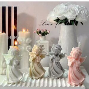 Handmade Little Angel Sculpture Candle – Elegant Gift & Decor