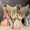 Handmade Sleeping Angel Sculpture Candles - Decor Set of 3