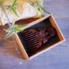 Hand-Carved Wooden Hair Comb - Braided Girl Rustic Design