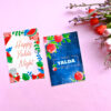 "Happy Yalda Night" Card with Festive Pomegranate and Watermelon Illustration (x9)