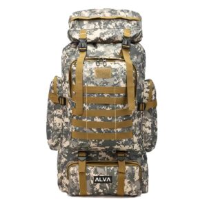 Hiking Backpack – Lightweight, Water-Resistant Camouflage Design 80 Liter Capacity