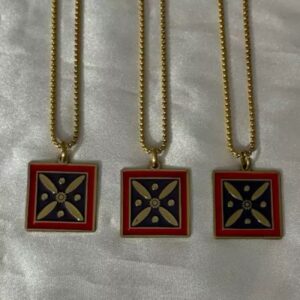 Kaveh’s Banner Necklace with Stainless Steel Chain – A Symbol of Persian Strength and Legacy 3 Pcs