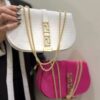 Modern Faux Leather Purse with Sophisticated Chain Strap