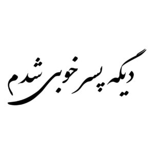 Persian Calligraphy Car Sticker – Fun Sentence 3 Pcs