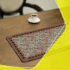 Persian Inspired Velvet Table Runner – with Large Floral Design