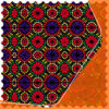 Persian-Inspired Geometric Velvet Tablecloth for Elegant Decor