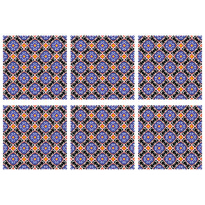 Persian Placemat with Geometric Pattern(Set of 6)