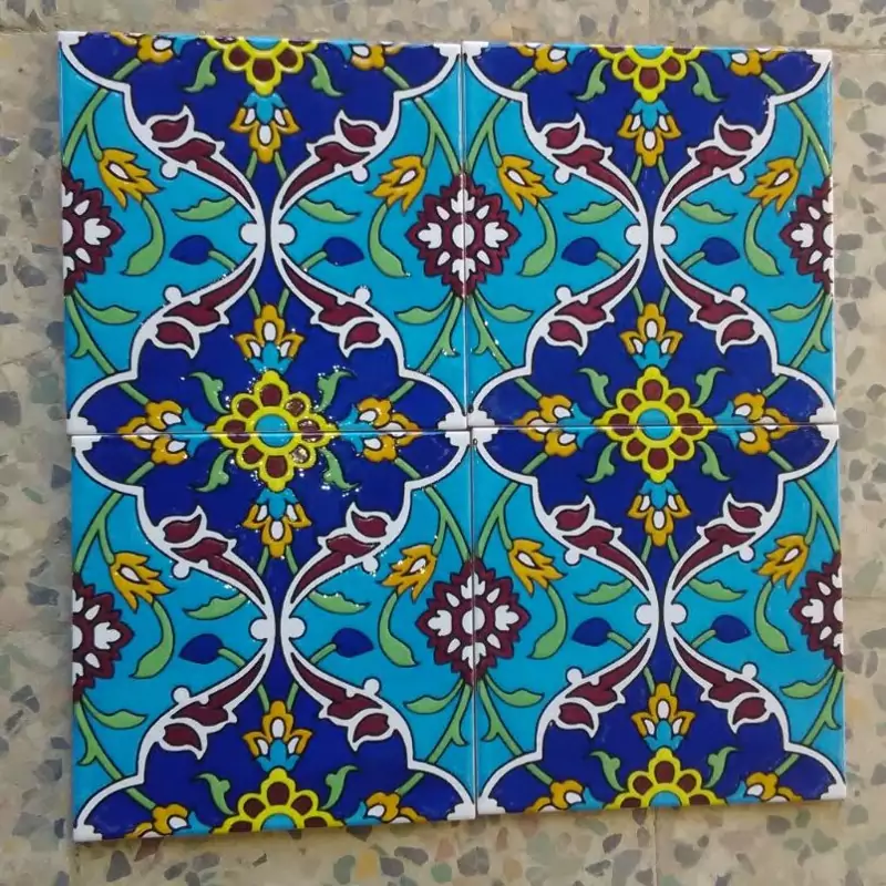 Modern Home Persian Backsplash Tiles – Traditional Patterned Wall Art (25 Pcs)