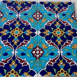 Modern Home Persian Backsplash Tiles – Traditional Patterned Wall Art (25 Pcs)