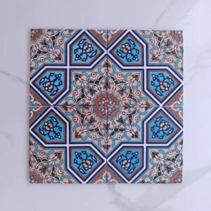 Persian Backsplash Tiles – Traditional Wall Art for Interior Elegance (25 Pcs)