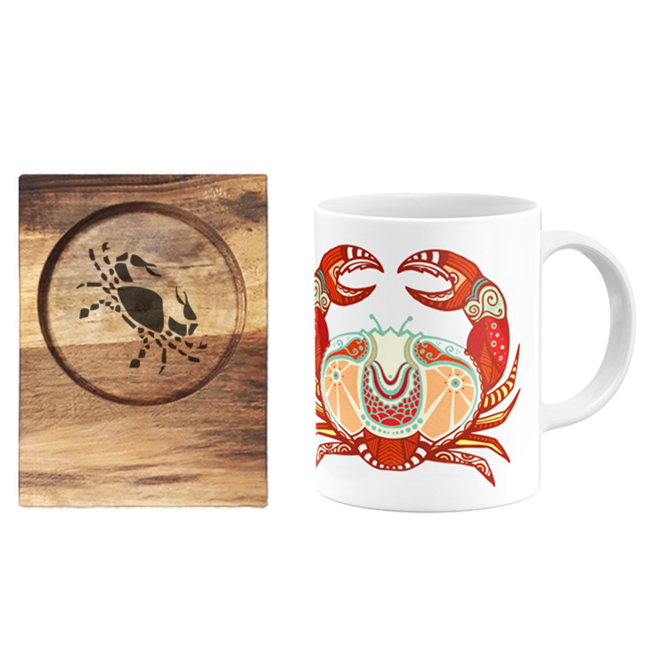 Persian Zodiac Mug – Tir (Cancer) Month Sign with Coaster