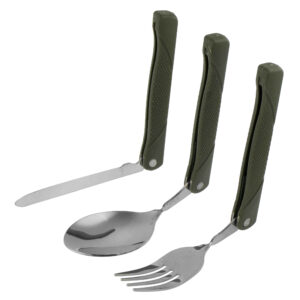 Portable Camping Tableware & Cutlery Set of 3 – Ideal for Backpacking & Travel