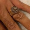 Ring Fixed Color Farvahar Design - Persian Symbol of Wisdom and Protection