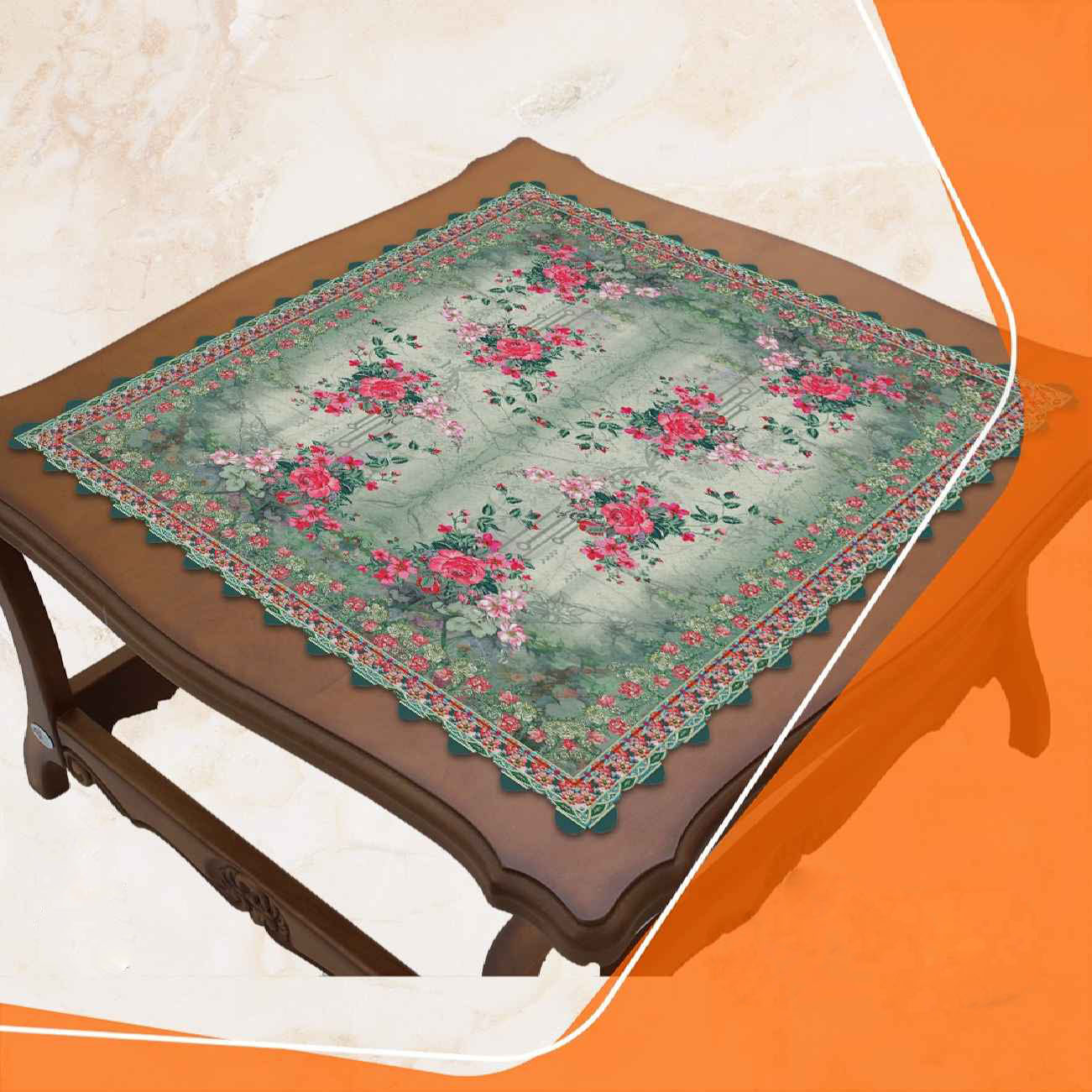 Roses & Velvet – Pink Floral Tablecloth for Classic Decor