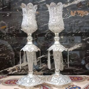 Set of Handcrafted Filigree Candlestick – Stunning and High-Quality