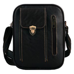 Trendy Artificial Leather Crossbody Messenger Bag for Commuters