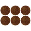 Unique Geometric Floral Print Placemat – Elegant Dining Décor (Set of 6)