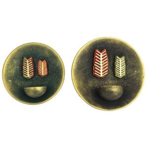 Unique Handmade Ceramic Wall Plate Candle Holder – Ideal for Modern Decor 2 Pcs