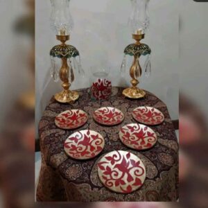 Vitarail Haft-Seen Set Dishes with Mirror & Fish tank Suitable for Nowruz Set of 8