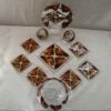 Vitarail Haft-seen Set Dishes with Suitable for Nowruz Floral Design Roya Set of 11