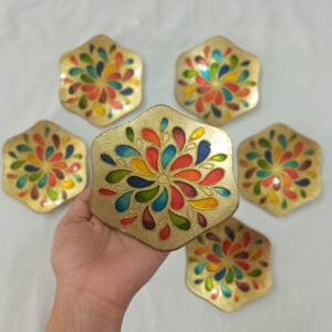 Vitarail Haft-Seen Set Dishes with Suitable for Nowruz Tear Design Set of 6