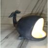Ocean-Inspired Whale Ceramic Table Lamp – Artistic Sculptural Decor
