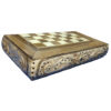 Handcrafted Persian Wooden Chess Set with Traditional Wood Carving Design