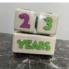 Wooden Cube Desk Calendar – Rustic Desk Accessory