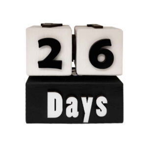 Wooden Cube Desk Calendar – Suitable for Office Accessory & Time Management