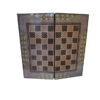 Handcrafted Persian Wooden Khatamkari Chess Set with Artisan Marquetry