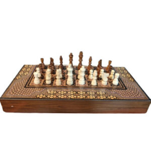 Wooden Khatamkari Chess Board – Durable & Stylish for Playing Experience