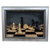 Wooden Wall Art - Marquetry Technique with Chess Board Design