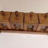 Wooden Spice Rack Transparent Style with 4 Boxe's Organized Storage