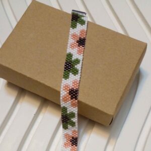 Woven Steel Beaded Bracelet for Women – Tiger Pattern