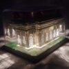 bedside lamp Maquette Model of the Shrine of Imam Hussein with a Frame