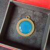 Artisan Bronze Necklace Featuring a Resin Stone