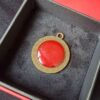 Artisan Bronze Necklace Featuring a Resin Stone
