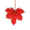 Autumn Leaf Design Decorative Hanging Ornaments, Set of 6